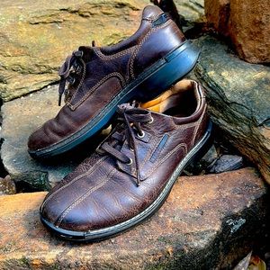 ECCO Light - Dark Brown Leather Lace Up Casual Shoe Men’s Size 42 (US 8/8.5)